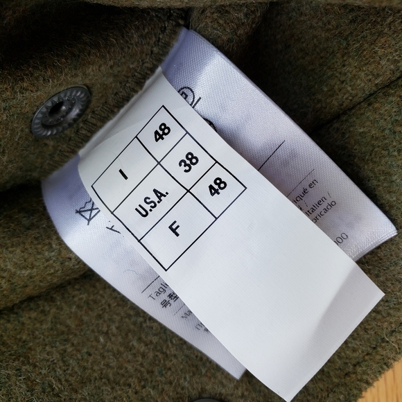 Valentino Star Motif Wool Olive Green Jacket - Picture 7 of 16